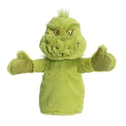 Aurora - Dr. Seuss - 10" Grinch Hand Puppet Green