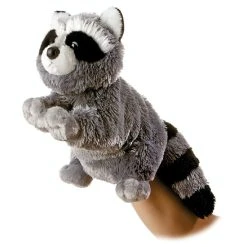 Aurora - Body Puppet - 12" Bandit Raccoon Grey