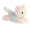 Aurora - Mini Flopsie - 8" Rainbow Kitten Pink