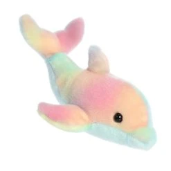 Aurora - Mini Flopsie - 8" Rainbow Dolphin Blue