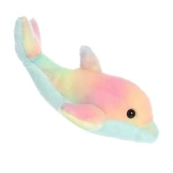 Aurora - Mini Flopsie - 8" Rainbow Dolphin Blue -Aurora Shop unnamed file 1247
