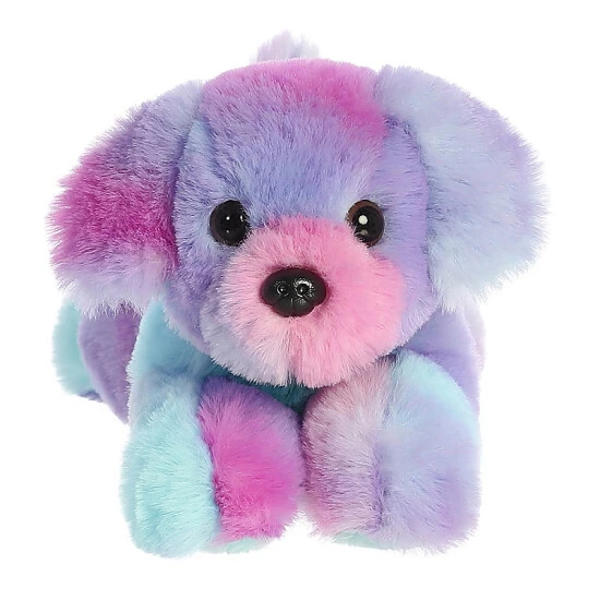 Aurora - Mini Flopsie - 8" Rainbow Puppy Purple 2 Aurora - Mini Flopsie - 8" Rainbow Puppy Purple - Image 2