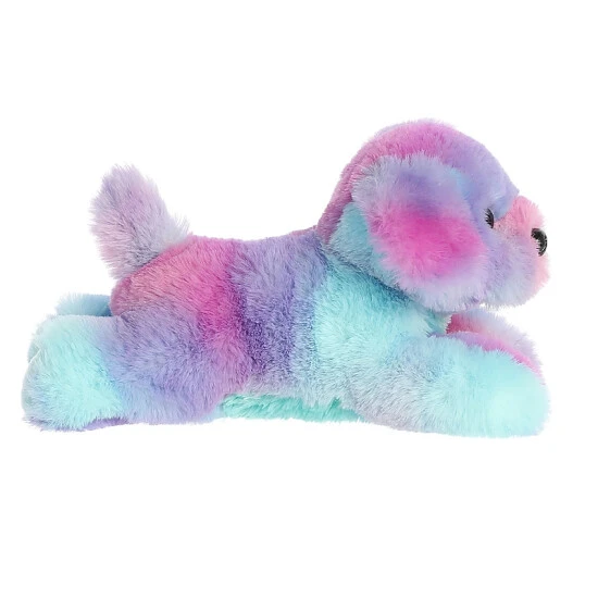 Aurora - Mini Flopsie - 8" Rainbow Puppy Purple 3 Aurora - Mini Flopsie - 8" Rainbow Puppy Purple - Image 3