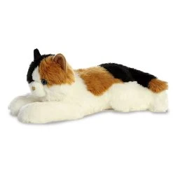Aurora - Super Flopsie - 26" Super Esmeralda Calico Cat White