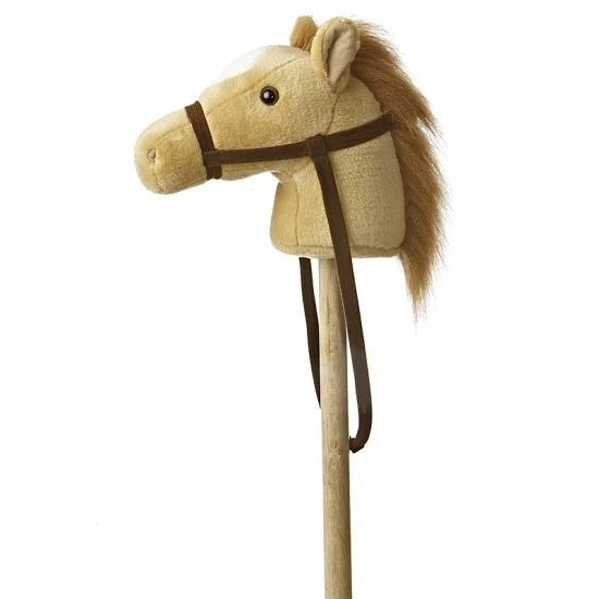 Aurora - Ride-On - 37" Giddy Up Stick Pony - Beige Brown 1 Aurora - Ride-On - 37" Giddy Up Stick Pony - Beige Brown