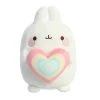 Aurora - Molang - 6" Rainbow Heart Molang White