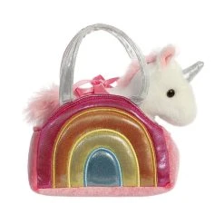 Aurora - Fancy Pals - 7" Over The Rainbow Unicorn Pet Carrier Multi