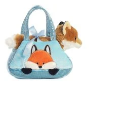 Aurora - Fancy Pals - 7" Peek-A-Boo Fox Pet Carrier Multi
