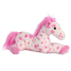 Aurora - Flopsie - 12" Dolly Pink Pinto Horse White