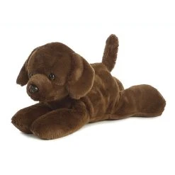Aurora - Mini Flopsie - 8" Lil' Lucky Chocolate Labrador Brown
