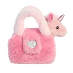 Aurora - Fancy Pals - 6" Plushy Pink Unicorn Pet Carrier
