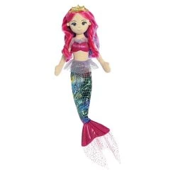Aurora - Sea Sparkles - 18" Rainbow Fuchsia Mermaid Pink