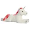 Aurora - Super Flopsie - 27" Velvet Swirls Unicorn White