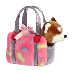 Aurora - Fancy Pals - 6.5" Jellyroll Red Panda Pet Carrier Brown