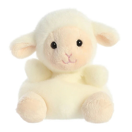 Aurora - Palm Pals - 5" Woolly Lamb White 1 Aurora - Palm Pals - 5" Woolly Lamb White