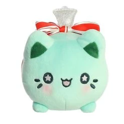 Aurora - Tasty Peach - 7" Winter Wreath Meowchi Green