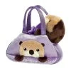Aurora - Fancy Pals - 7" Peek-A-Boo Otter Pet Carrier Brown