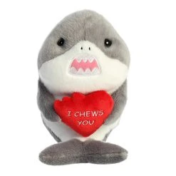 Aurora - Val Sayings - 9" I Chews You Shark Grey