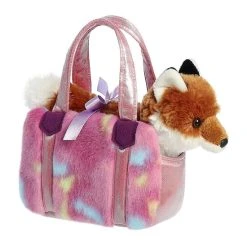 Aurora - Fancy Pals - 6.5" Tutti Frutti Fox Pet Carrier Brown