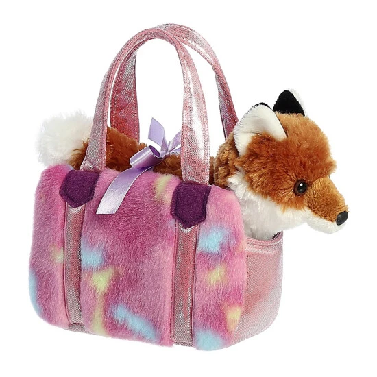 unnamed-file-607.jpg Aurora - Fancy Pals - 6.5" Tutti Frutti Fox Pet Carrier Brown -Aurora Shop unnamed file 607