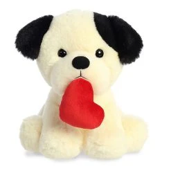 Aurora - Valentines - 8.5" Snuggles Bulldog White