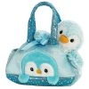 Aurora - Fancy Pals - 7" PomPom Penguin - Blue Pet Carrier Multi