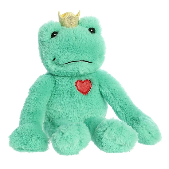 Aurora - Valentines - 11" Frog Prince Green 2 Aurora - Valentines - 11" Frog Prince Green - Image 2
