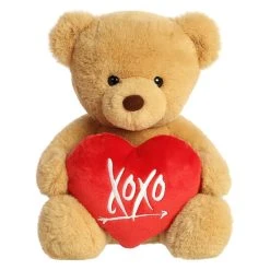 Aurora - Valentines - 12" Xoxo Bear Brown
