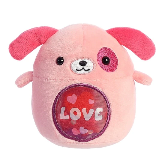 Aurora - Lenticular - 3.5" Love Dog Pink 1 Aurora - Lenticular - 3.5" Love Dog Pink