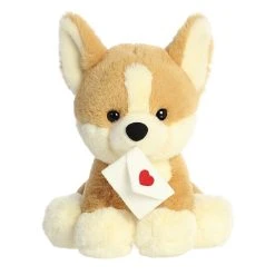 Aurora - Val Pets - 10" Sealed With A Kiss Corgi Brown
