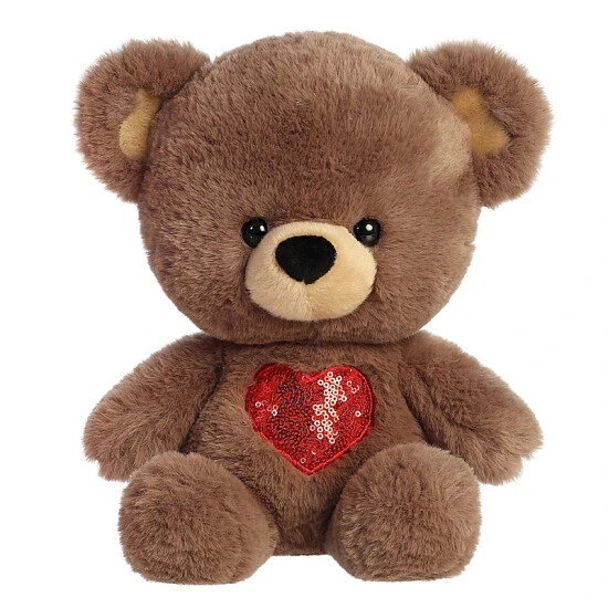 Aurora - A Heart For You Bear - 13" Brown 1 Aurora - A Heart For You Bear - 13" Brown