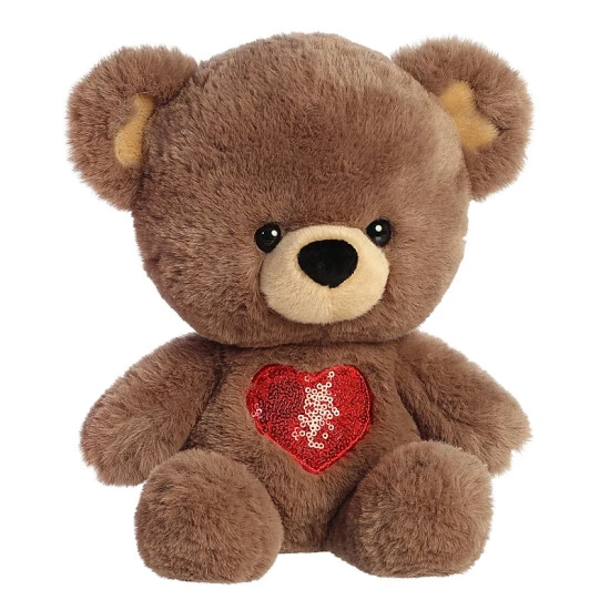 Aurora - A Heart For You Bear - 13" Brown 2 Aurora - A Heart For You Bear - 13" Brown - Image 2